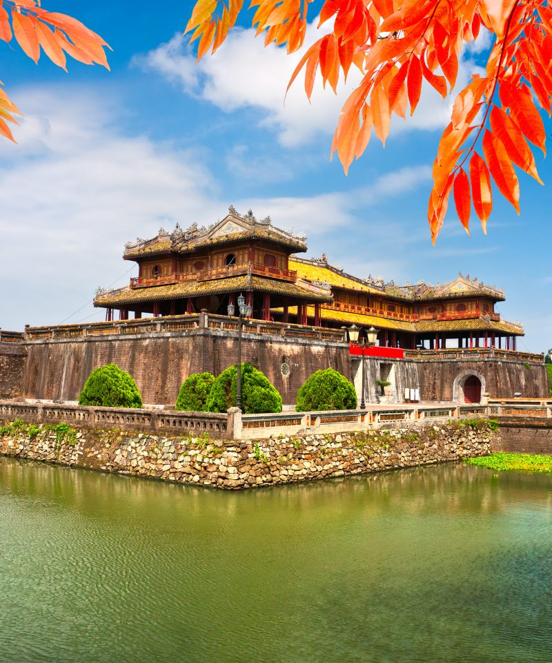 Entrance of Citadel, Hue, Vietnam. Unesco World Heritage Site.