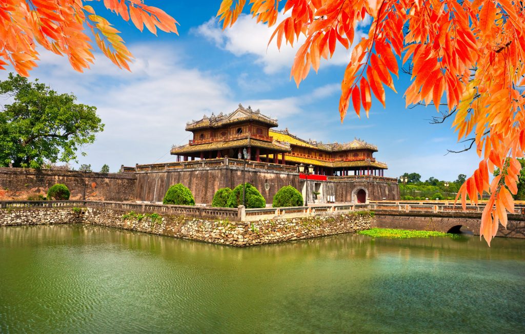 Entrance of Citadel, Hue, Vietnam. Unesco World Heritage Site.