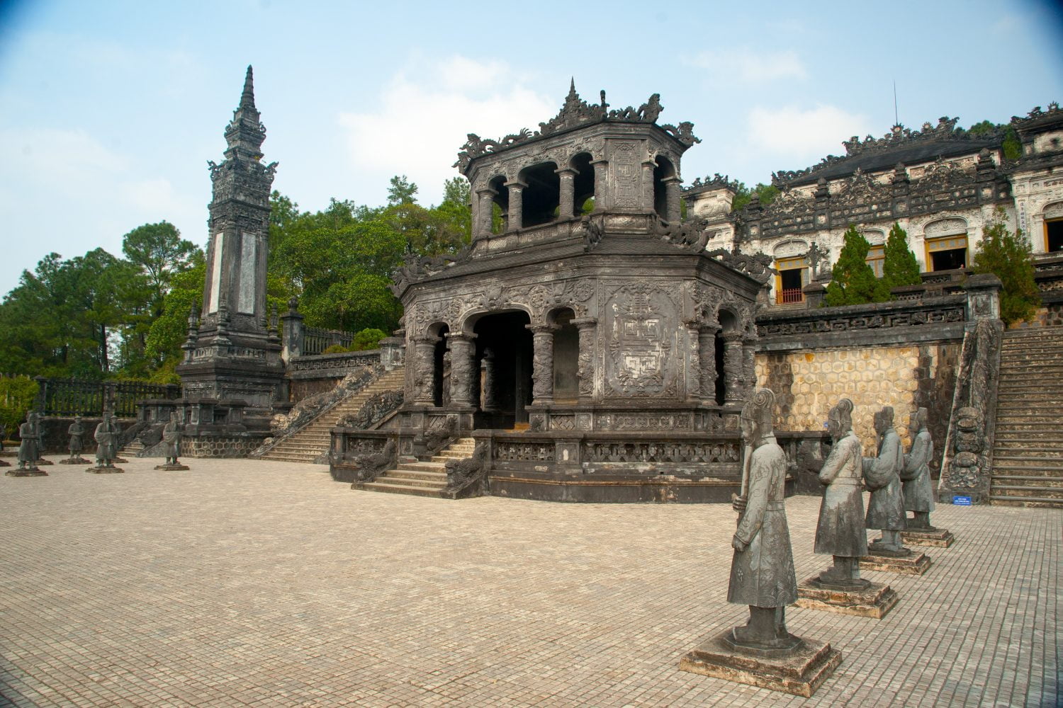 Tomb of Khai Dinh emperor in Hue, Vietnam. A UNESCO World Heritage Site